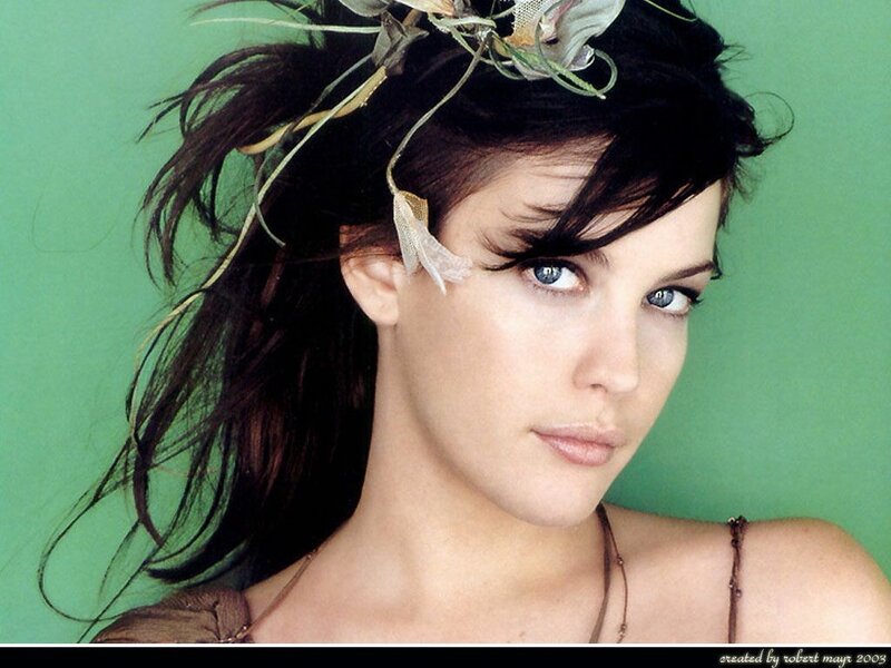 woman with floral headpiece