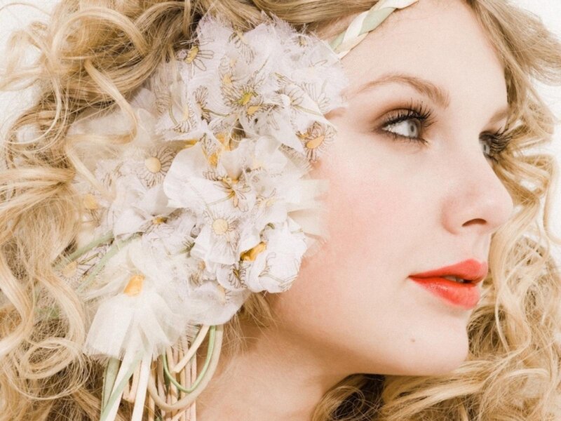 Woman with Floral Headpiece — Blonde, Dreamy
