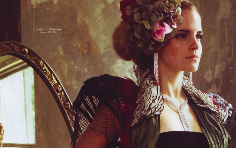 Woman with Floral Headpiece — Brown