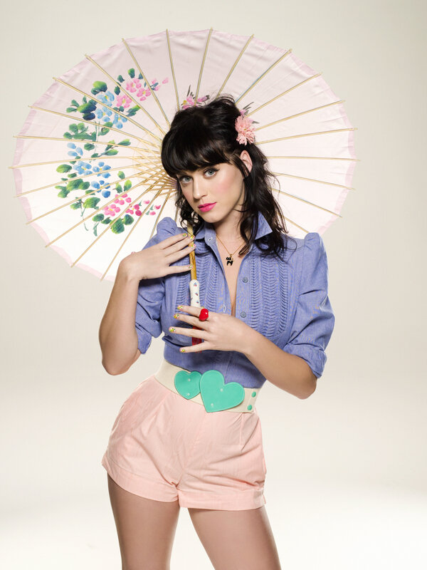 Woman with floral parasol