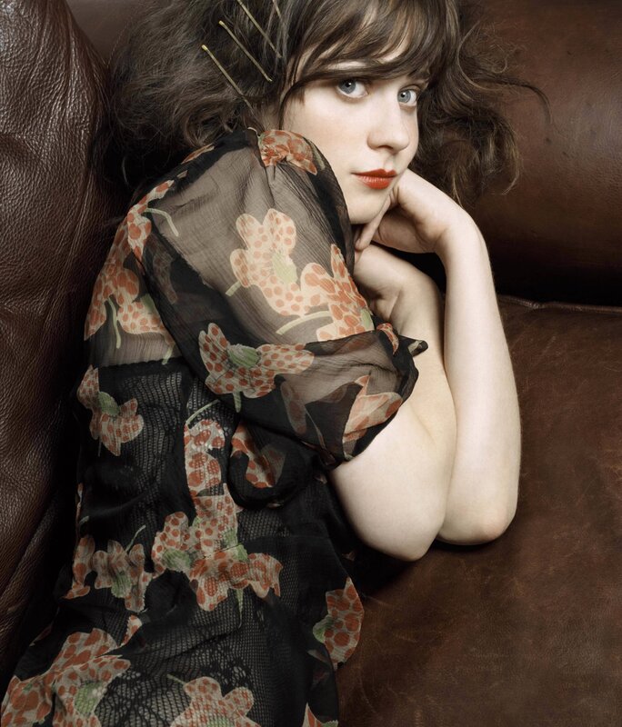 Woman with Floral Scarf — Black