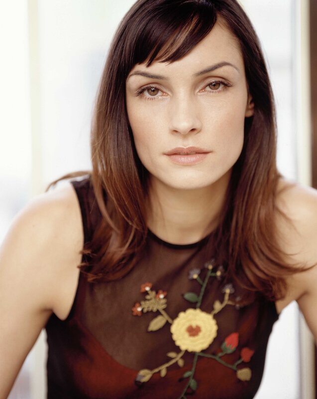 woman with floral top