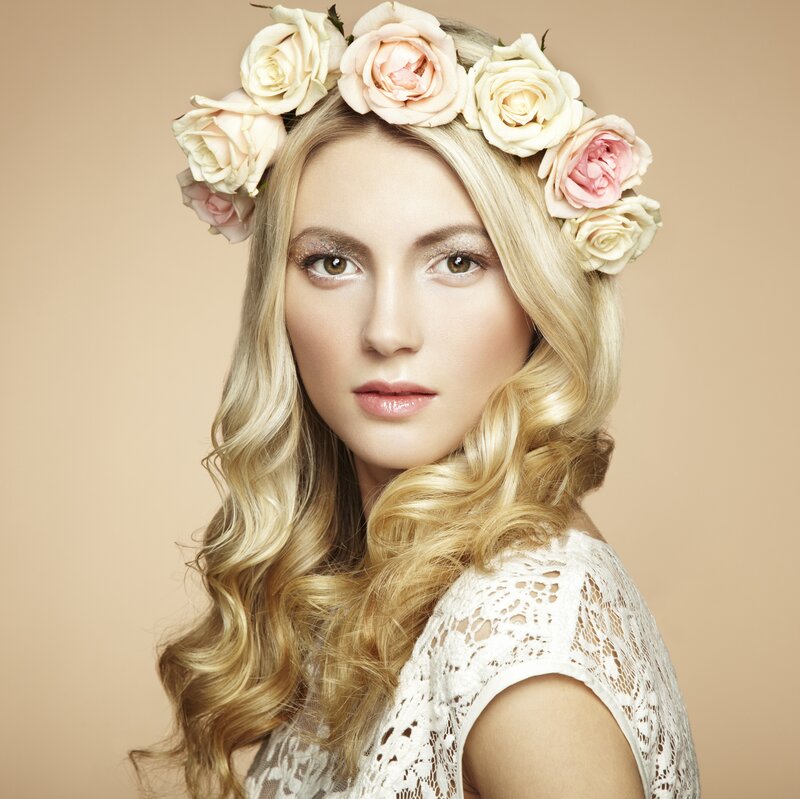 Woman with Flower Crown — Blonde