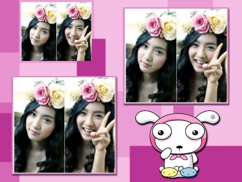 woman with flower crown collage