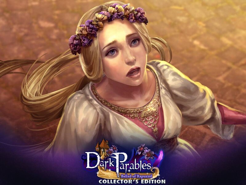 Woman with Flower Crown — Purple, Dramatic, Digital Art