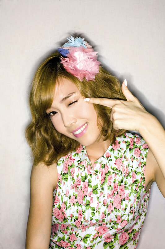 woman with flower headband