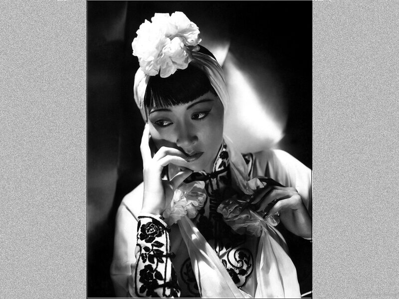 Woman with Flower Headpiece — Black, Dramatic
