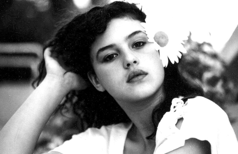 woman with flower in hair