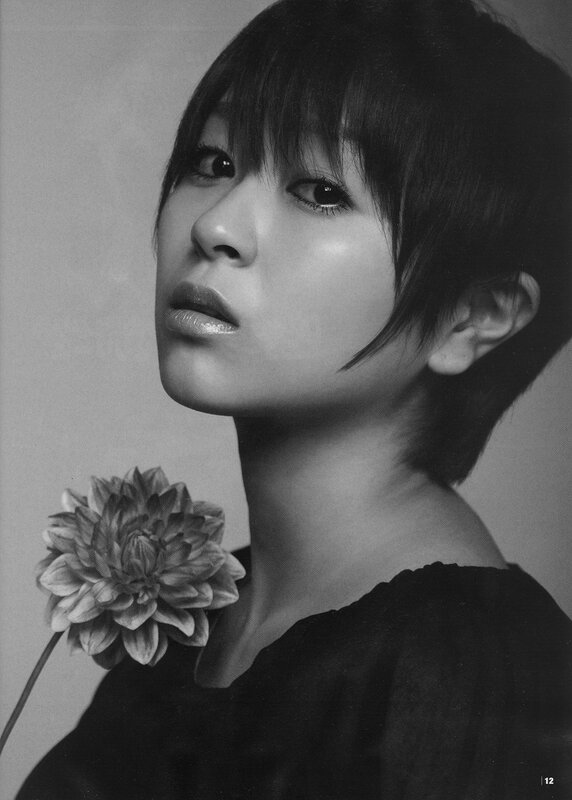 woman with flower portrait