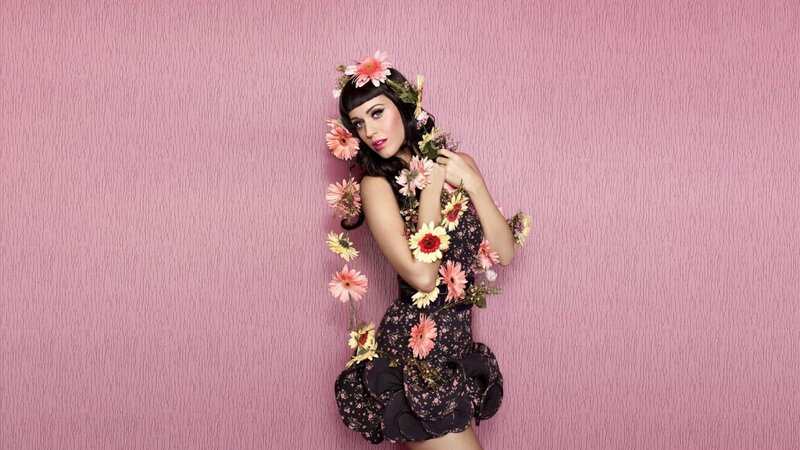 Woman with Flowers in Hair — Pink, Playful, Photograph, Dress