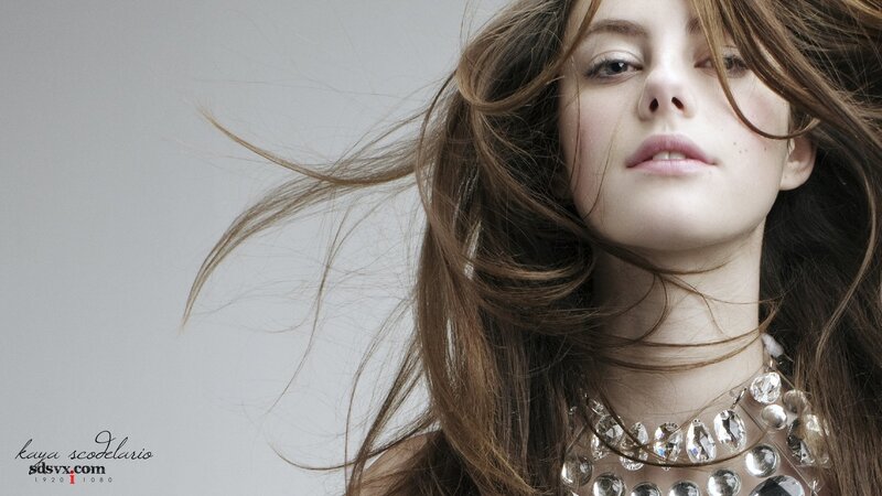 woman with flowing hair