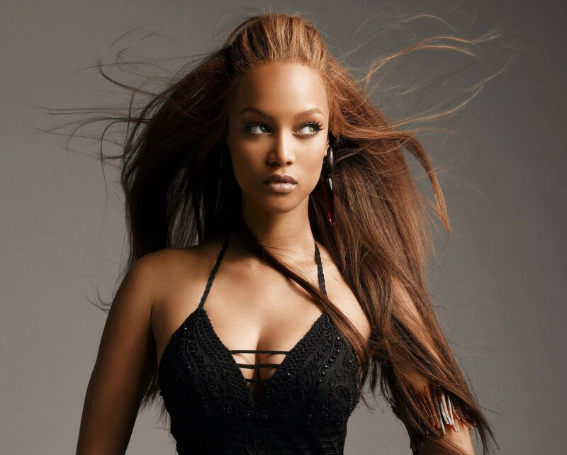 woman with flowing hair