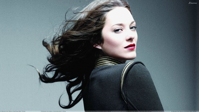 woman with flowing hair
