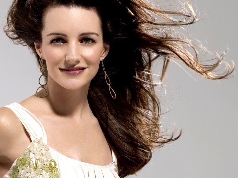 woman with flowing hair