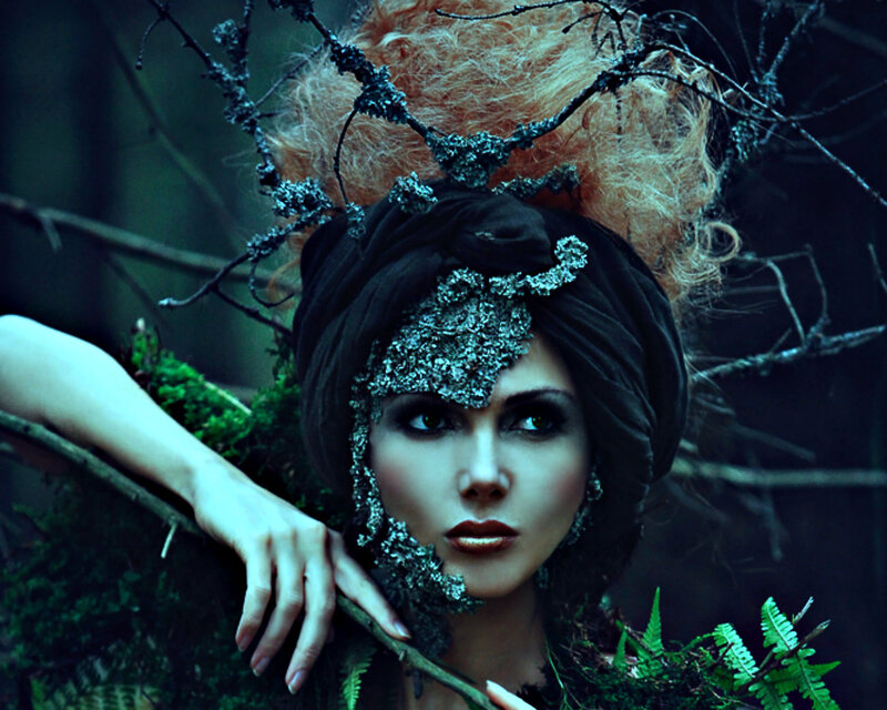 Woman with Forest Crown