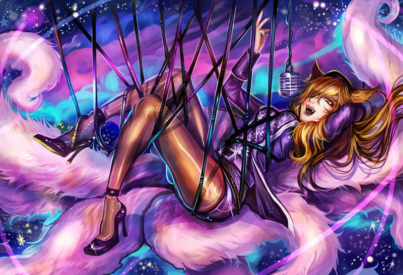 Woman with Fox Ears — Purple