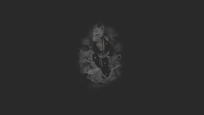 Woman with Foxes — Black