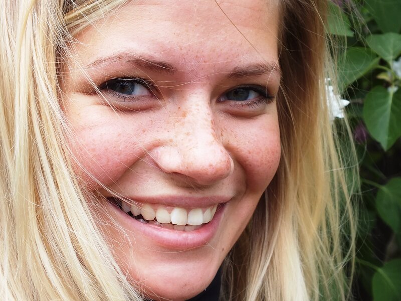 Woman with Freckles — Blonde