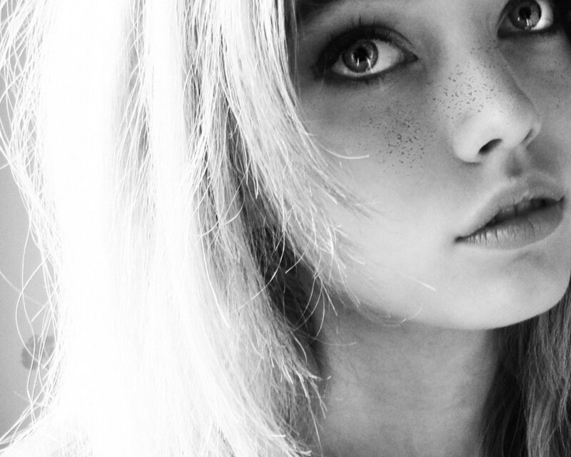 Woman with Freckles — Eyes