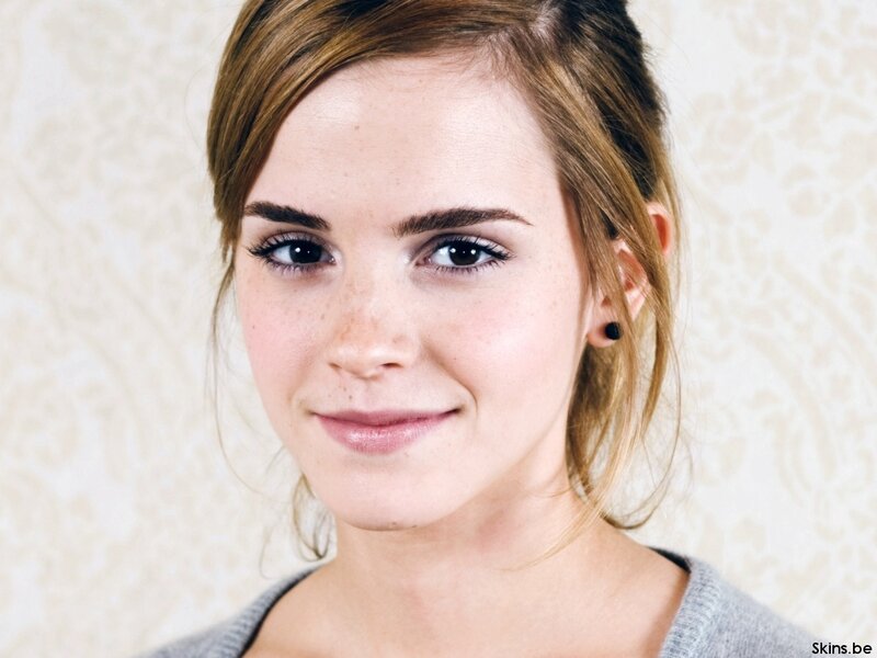 Woman with Freckles — Gray, Neutral