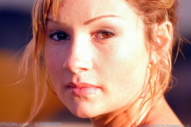 woman with freckles in sunlight