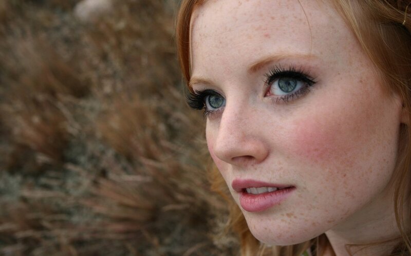 Woman with Freckles — Red, Natural