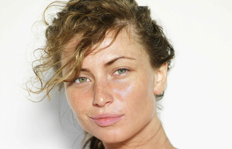 Woman with Freckles — White, Neutral