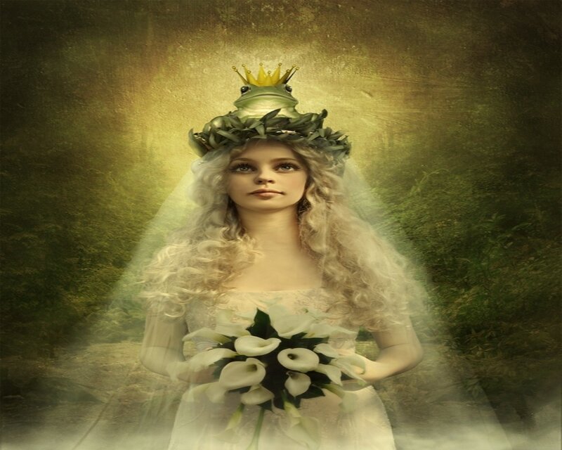 Woman with Frog Crown