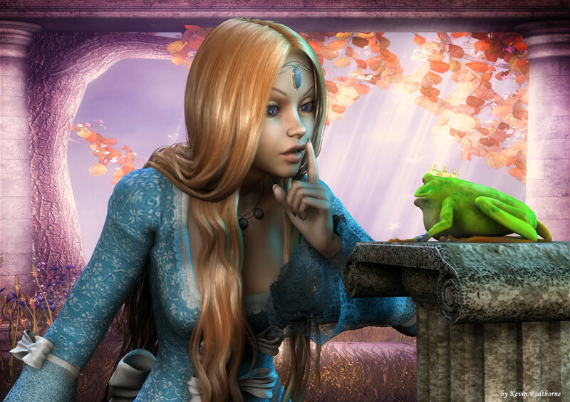 Woman with Frog