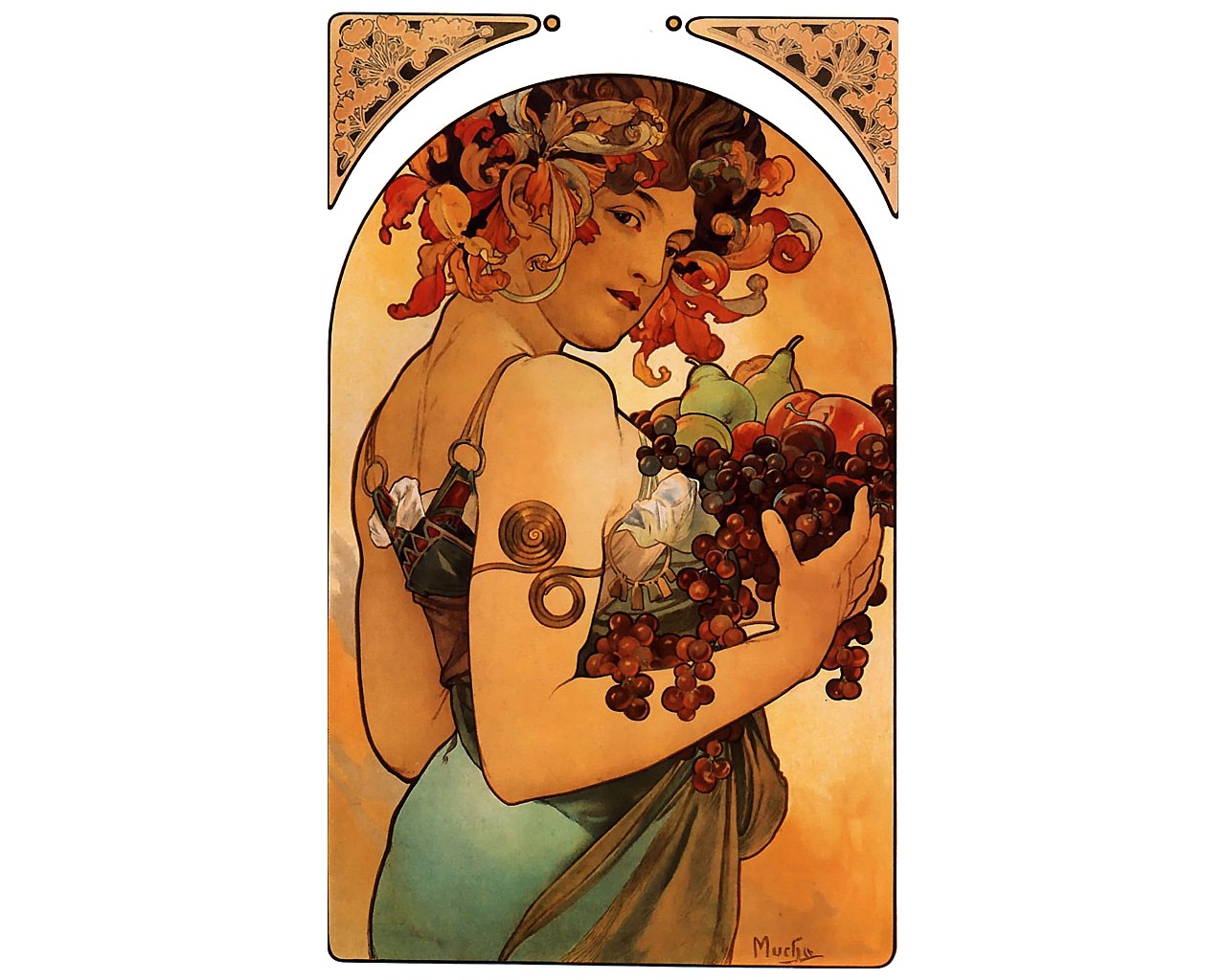Woman with Fruit Basket