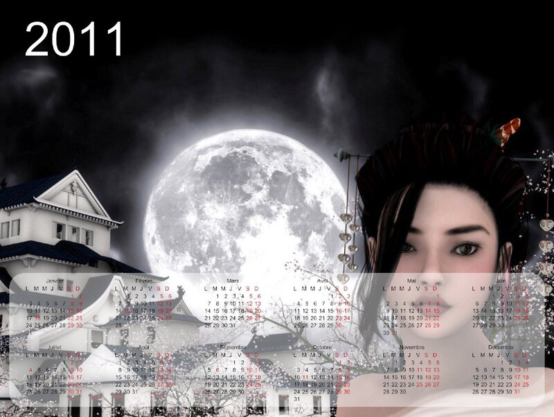 Woman with Full Moon