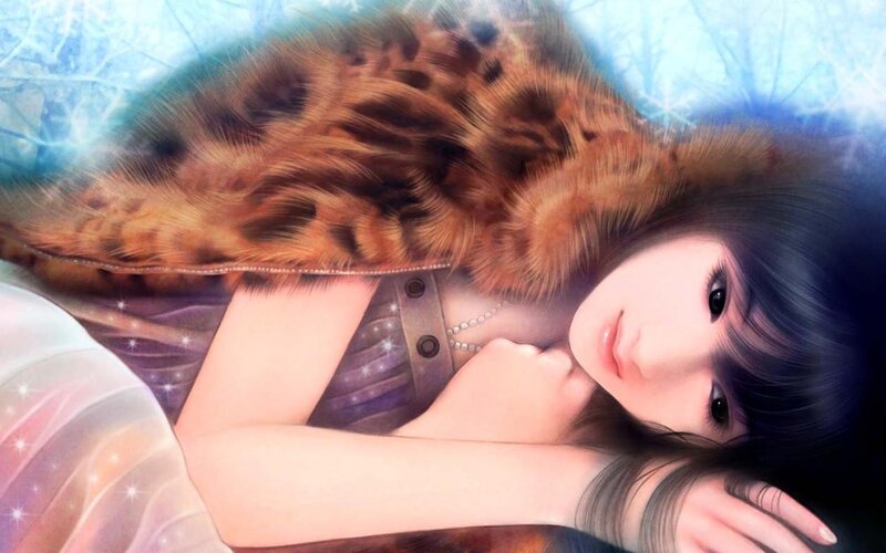 woman with fur stole