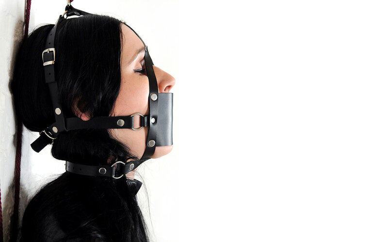 woman with gag and restraint