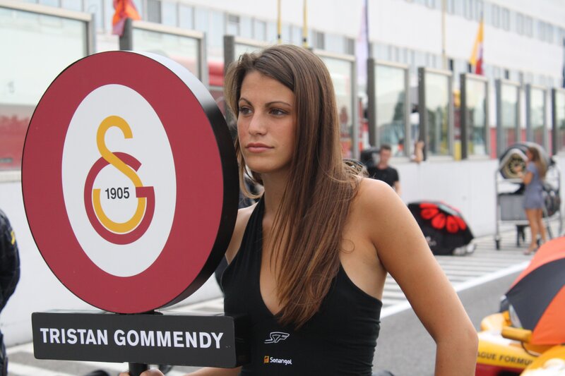Woman with Galatasaray sign