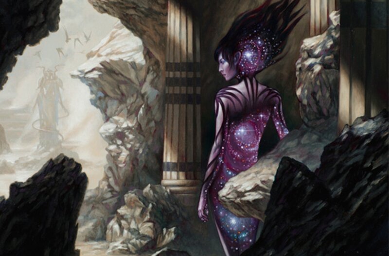 Woman with Galaxy Body