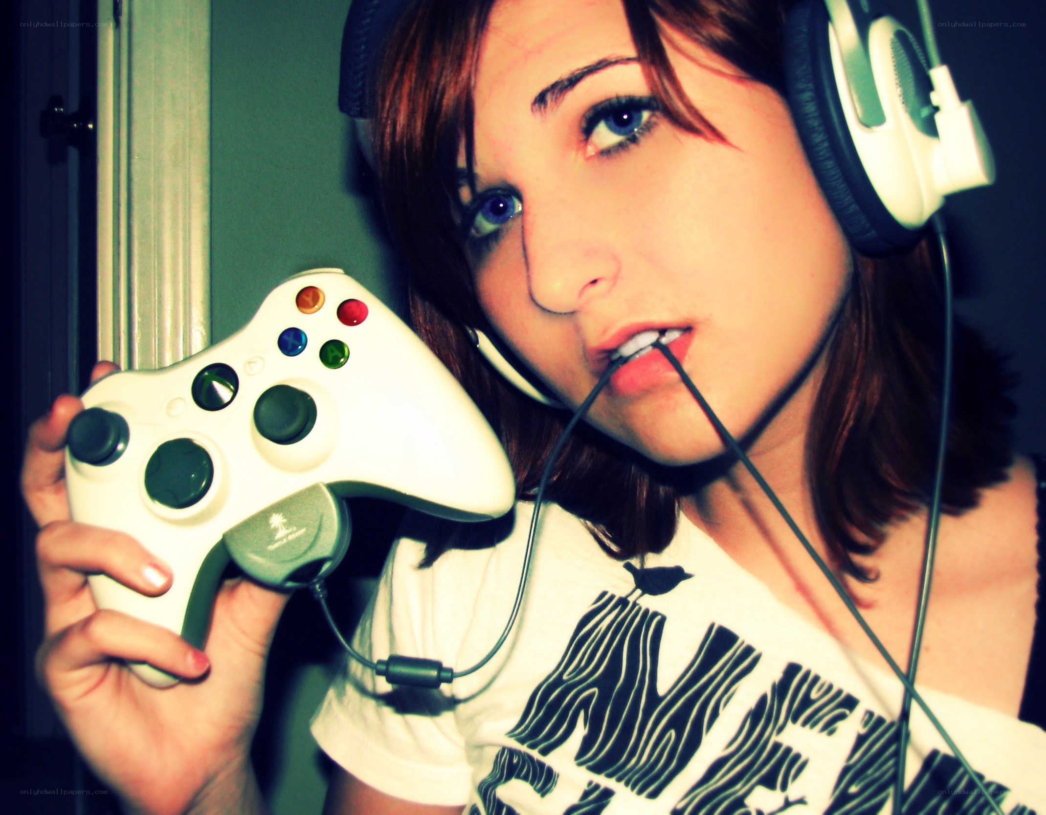 woman with gaming controller