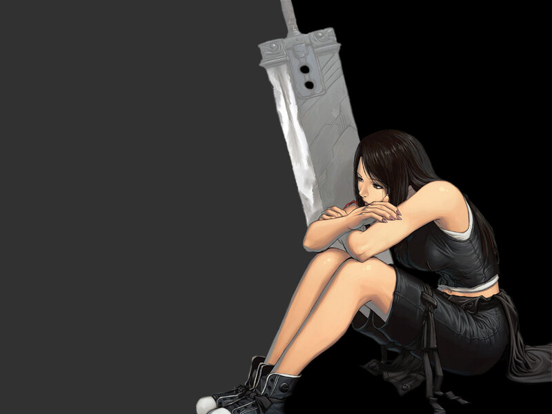 woman with giant sword