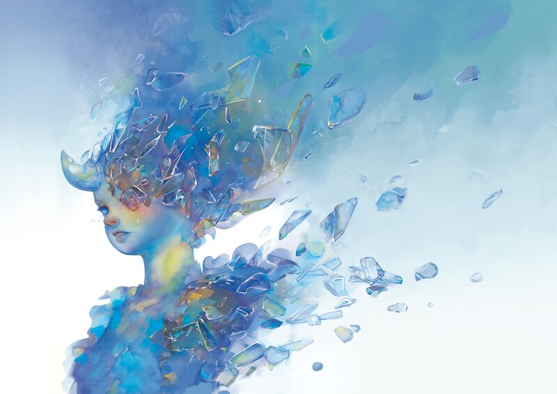 Woman with Glass Shards