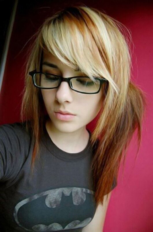 woman with glasses and blonde hair