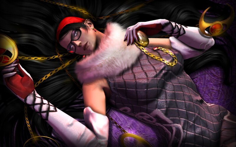 Woman with Glasses and Chains
