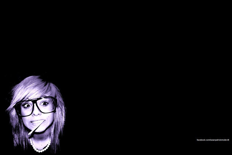 woman with glasses and cigarette