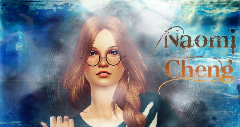Woman with Glasses — Blue, Dreamy