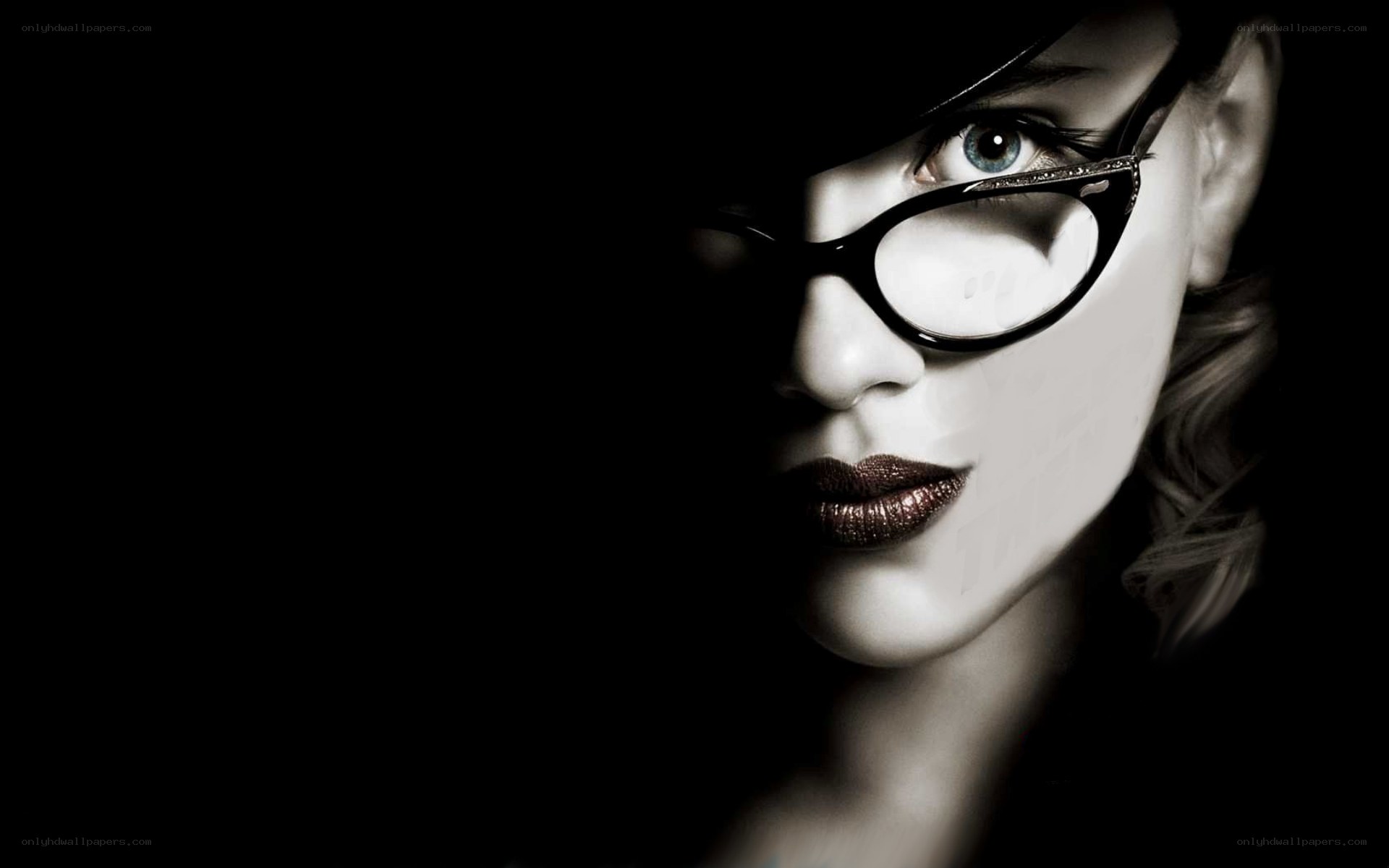 woman with glasses in shadow