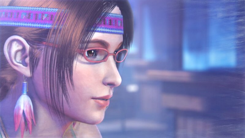 Woman with Glasses — Purple, Calm