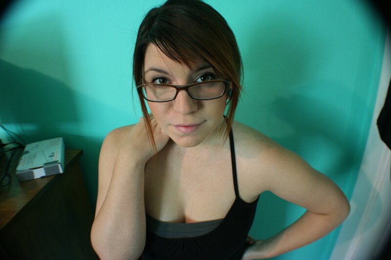 Woman with Glasses — Teal, Neutral