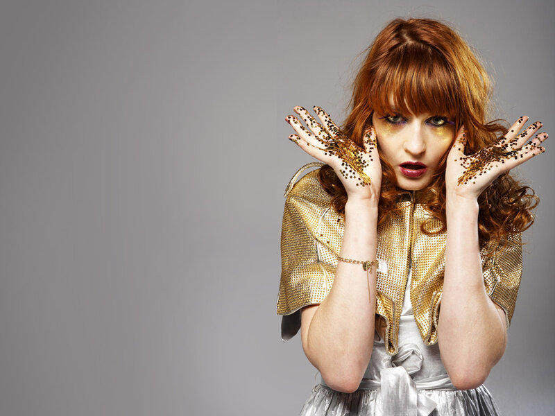 Woman with Glittery Hands
