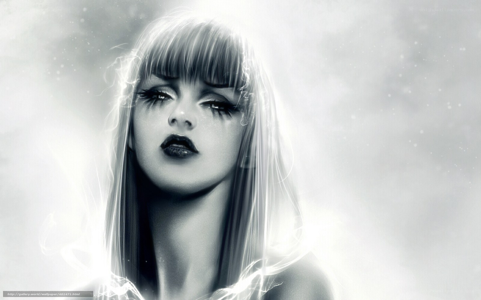 woman with glowing aura