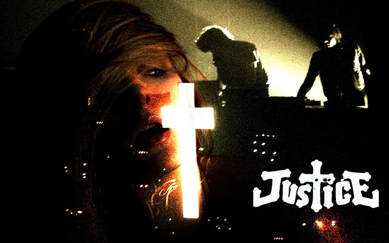 woman with glowing cross
