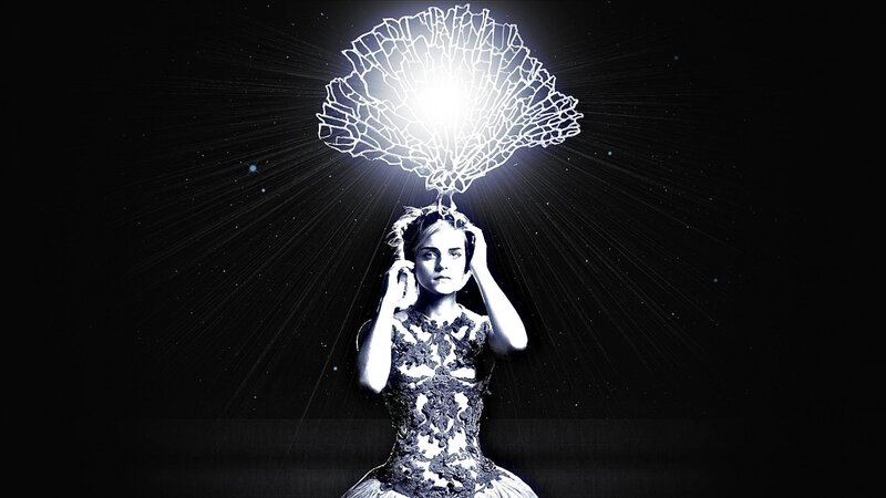 Woman with Glowing Crown — Black