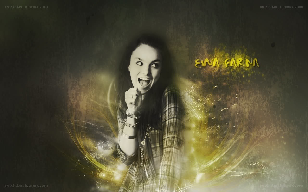 woman with glowing effects